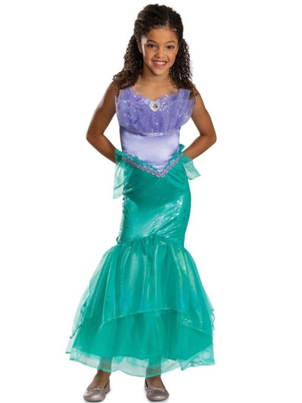 Disney The Little Mermaid Costume Dress - Purple and Teal NEW S 4-6X Halloween
